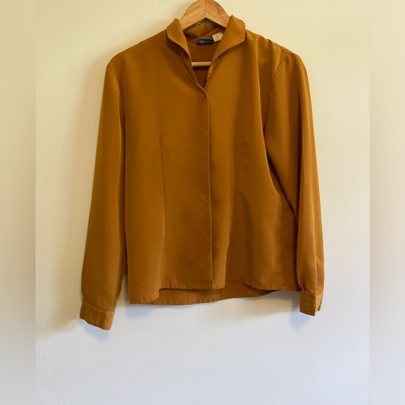 VTG Mustard ANNA Blouse - Picture 3 of 7